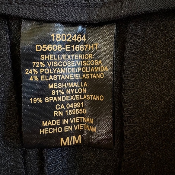 Dalia Women's Tummy Control Ponte Pull On Pants, Dark Gray, Medium NWT - Picture 15 of 16